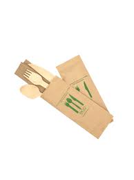 Set Cubierto de Madera 3 Piezas