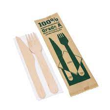 [FS-00284] Set Cubierto de Madera 2 Piezas