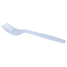 [FS-00084] Tenedor Plastico Blanco