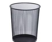 [L-00061] Papelera Metálica de Oficina