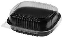 Bandeja Base Negra C/Tapa clear (752)