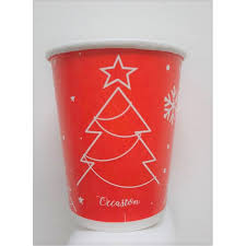 Vaso Papel 4 Oz Motivo Navideño