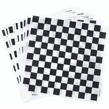 [FS-00054] Papel Deli Cuadros Negros